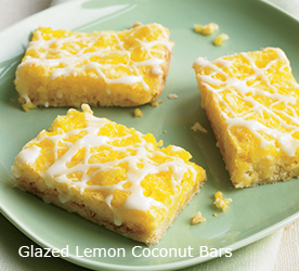 Glazed Lemon Coconut Bars