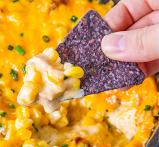 Cheesy bacon corn dip