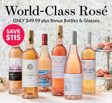 Enjoy 6 World-Class Rosé for ONLY $49.99