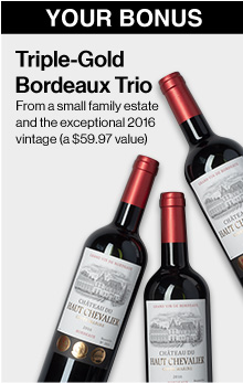 Triple-Gold Bordeaux Trio