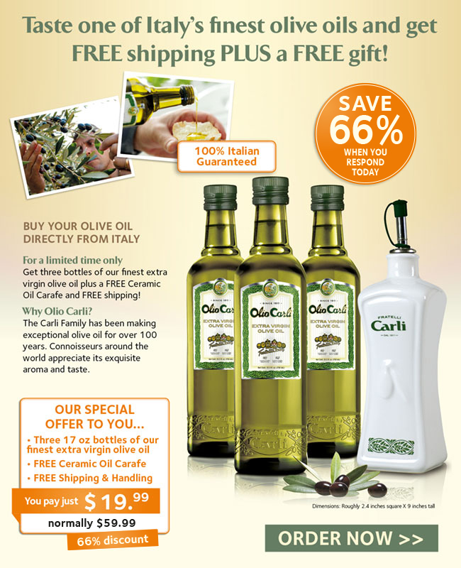 Taste One of Italy's finest extra virgin olive oils and save over 60%. Order Now!